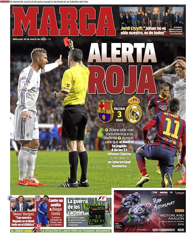 Real Madrid, Marca: "Alerta roja"