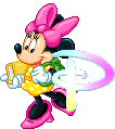 Alfabeto animado de personajes Disney con letras de colores P.