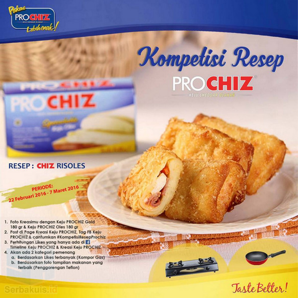 Kontes Resep Chiz Risoles Berhadiah Kompor Gas & Teflon Kontes Resep Chiz Risoles Berhadiah Kompor Gas & Teflon