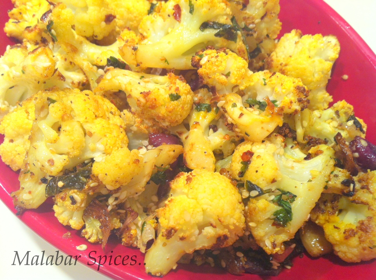 Malabar Spices... Roasted Cauliflower..Indian Style.