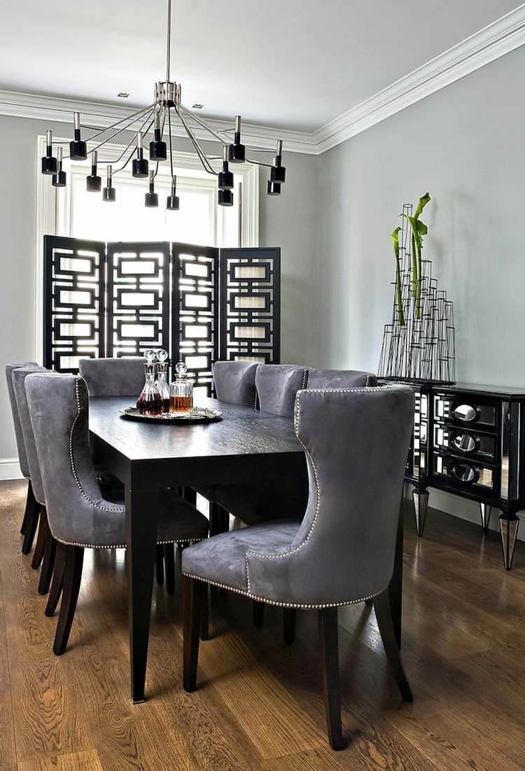 Modern design ideas dark dining room