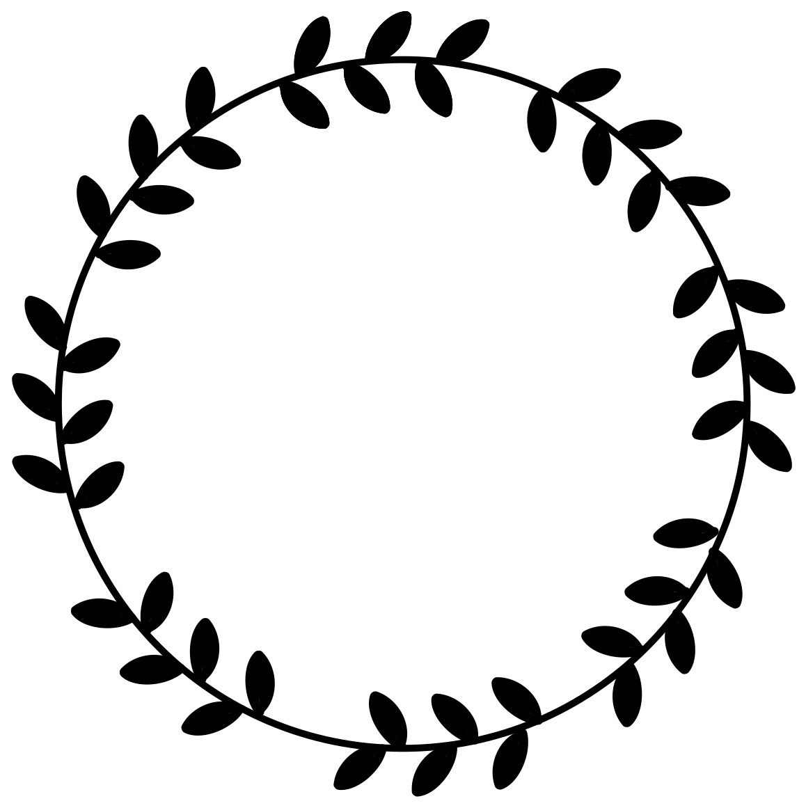 leaf circle clip art - photo #3