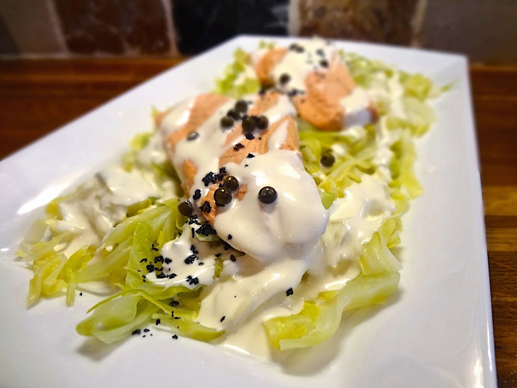 Poached Trout with Sweetheart Cabbage