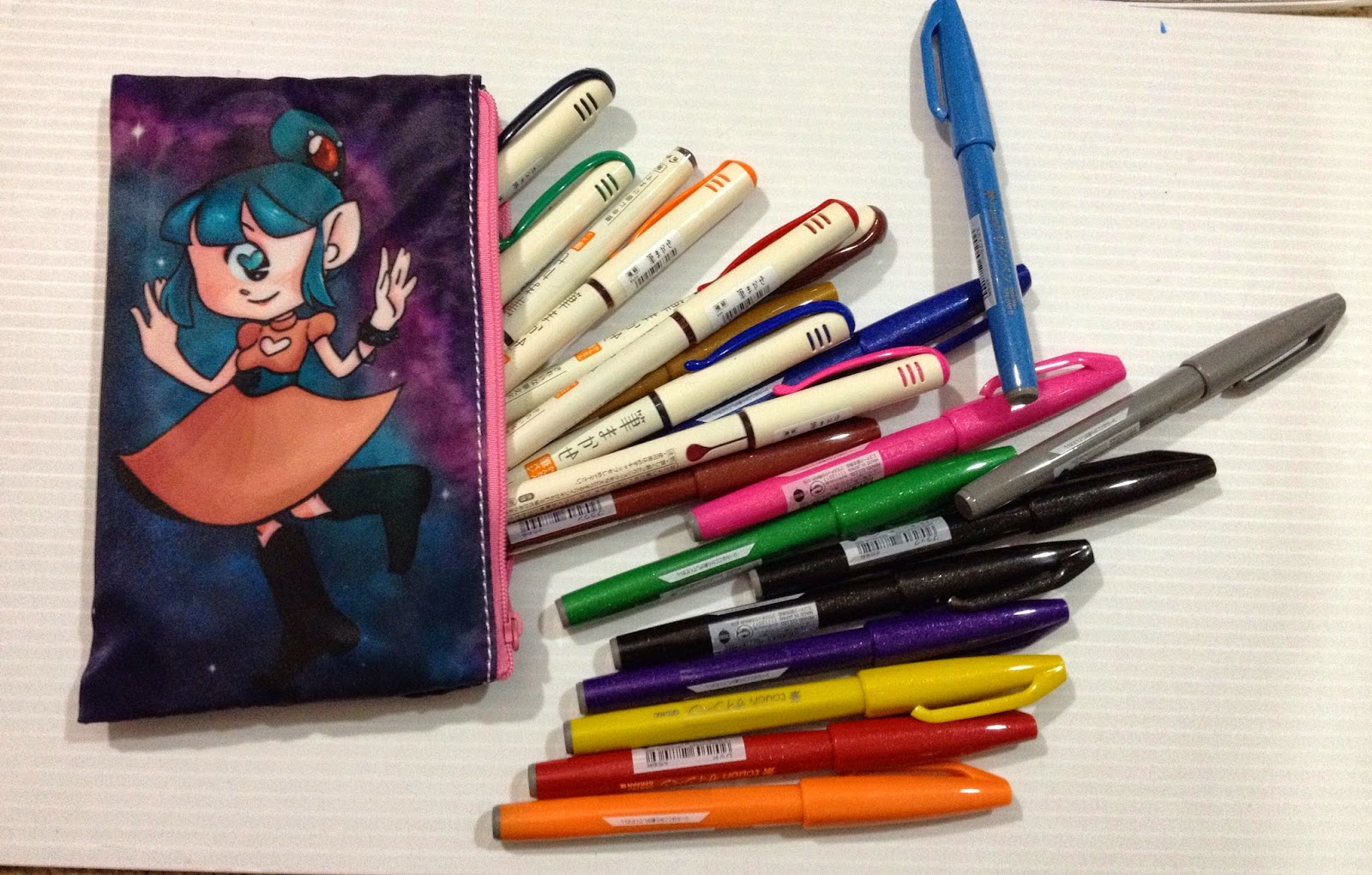Drawing Pens, Black Multiliner, 12 Pack, Anime Pens, India