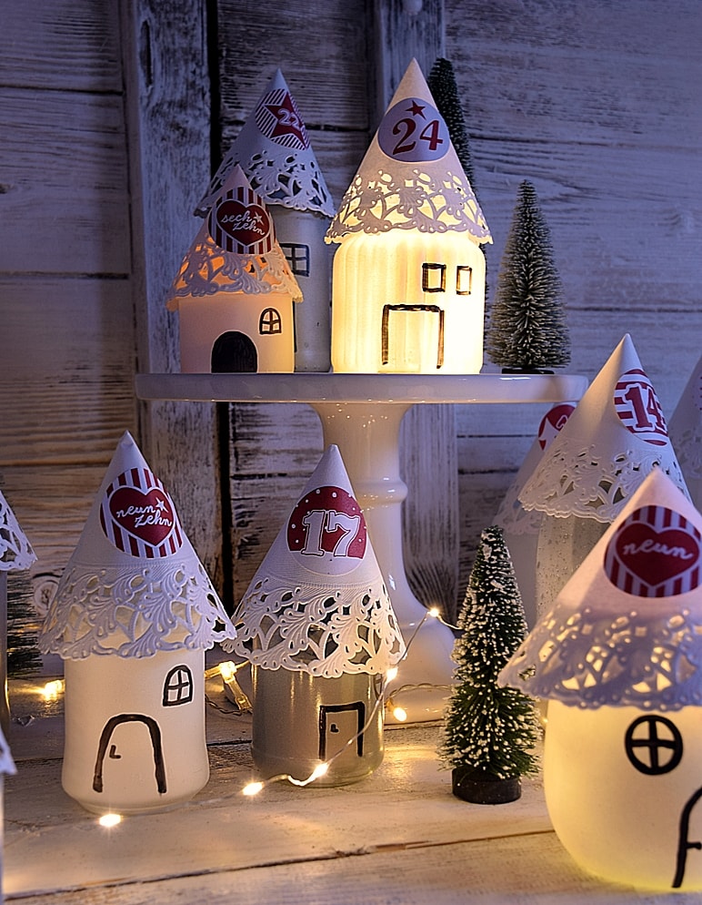 DIY Adventskalender aus Marmeladengläsern Adventskalender selber