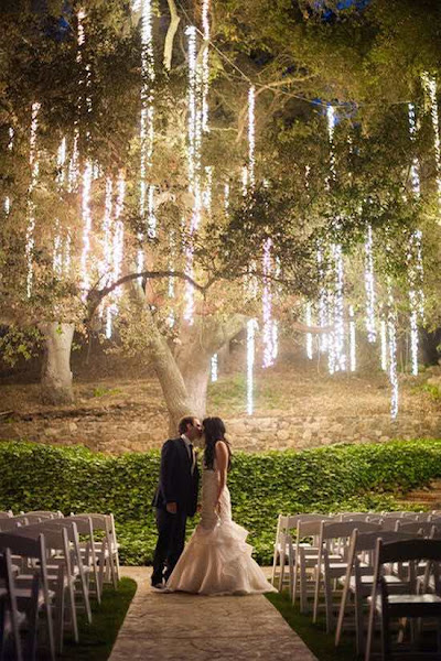 luces colgantes boda