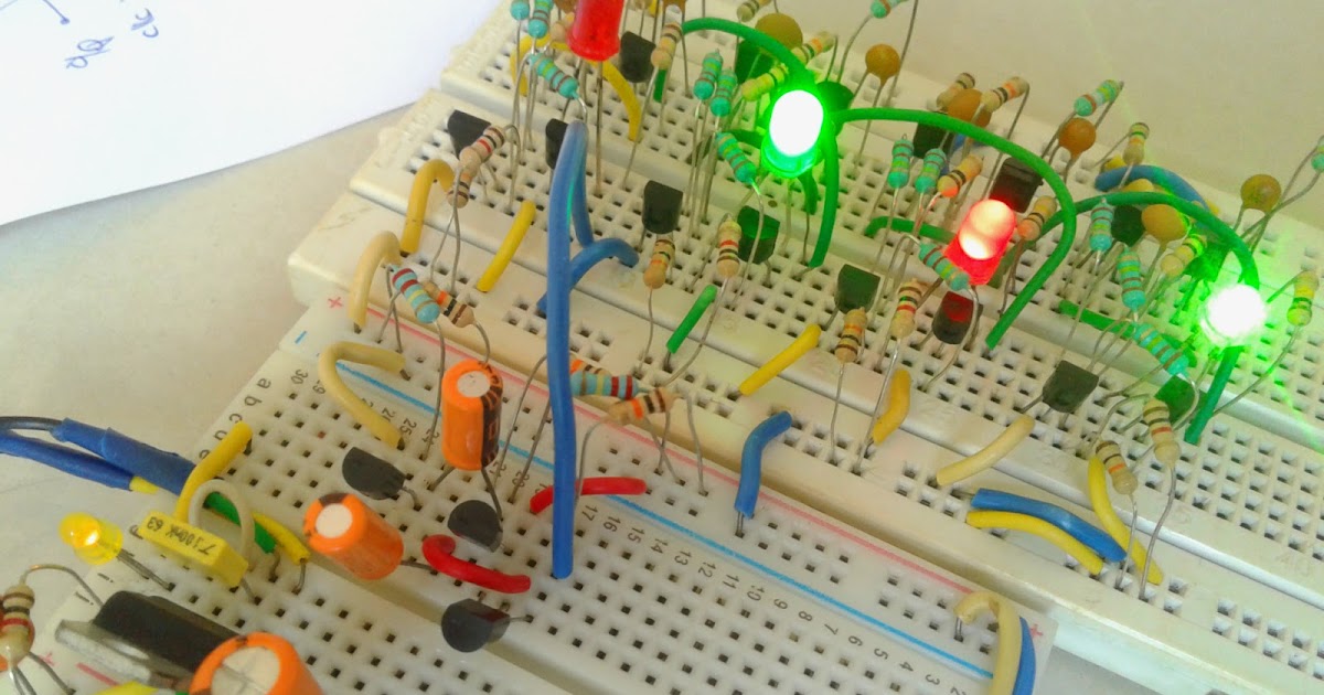 4 BIT up Counter and BCD Using Discrete Transistor
