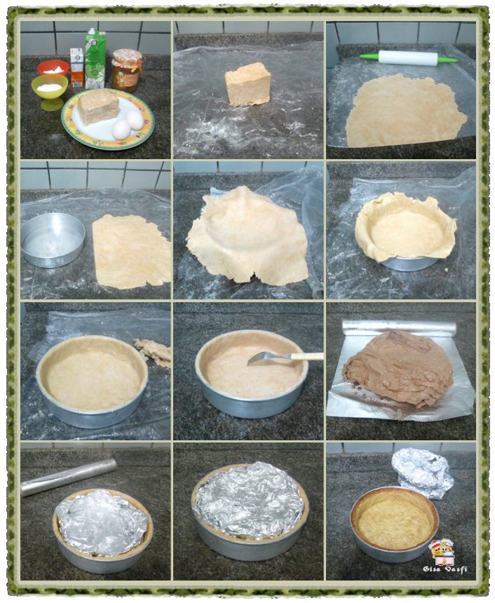 Torta de pêssegos com creme 3 Torta de pêssegos com creme 3