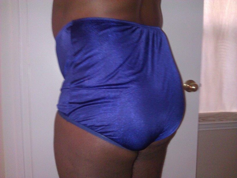 Blue Nylon Panties 93