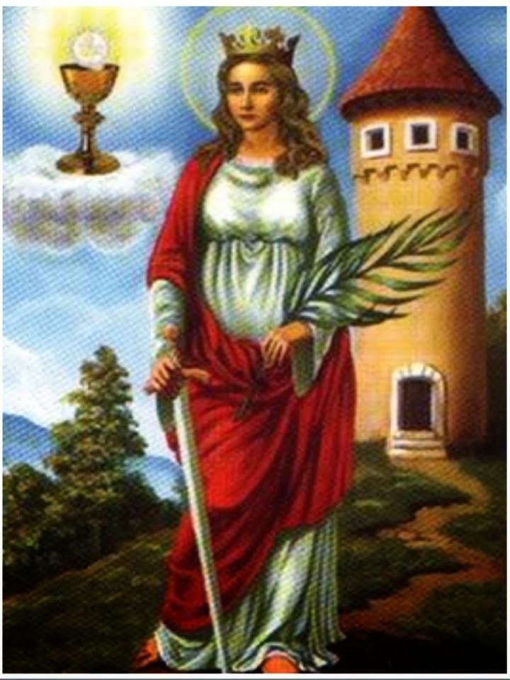 ORACIÓN A SANTA BÁRBARA PARA PROTECCIÓN DE PELIGROS ORACIÓN A SANTA BÁRBARA PARA PROTECCIÓN DE PELIGROS
