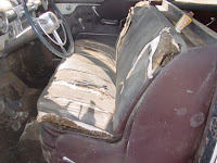 Seat of 1948 Buick Roadmaster hearse