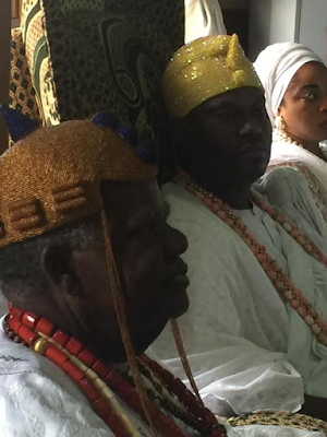 7 Photos: Ooni of Ife and his wife visit Badagry town in Lagos