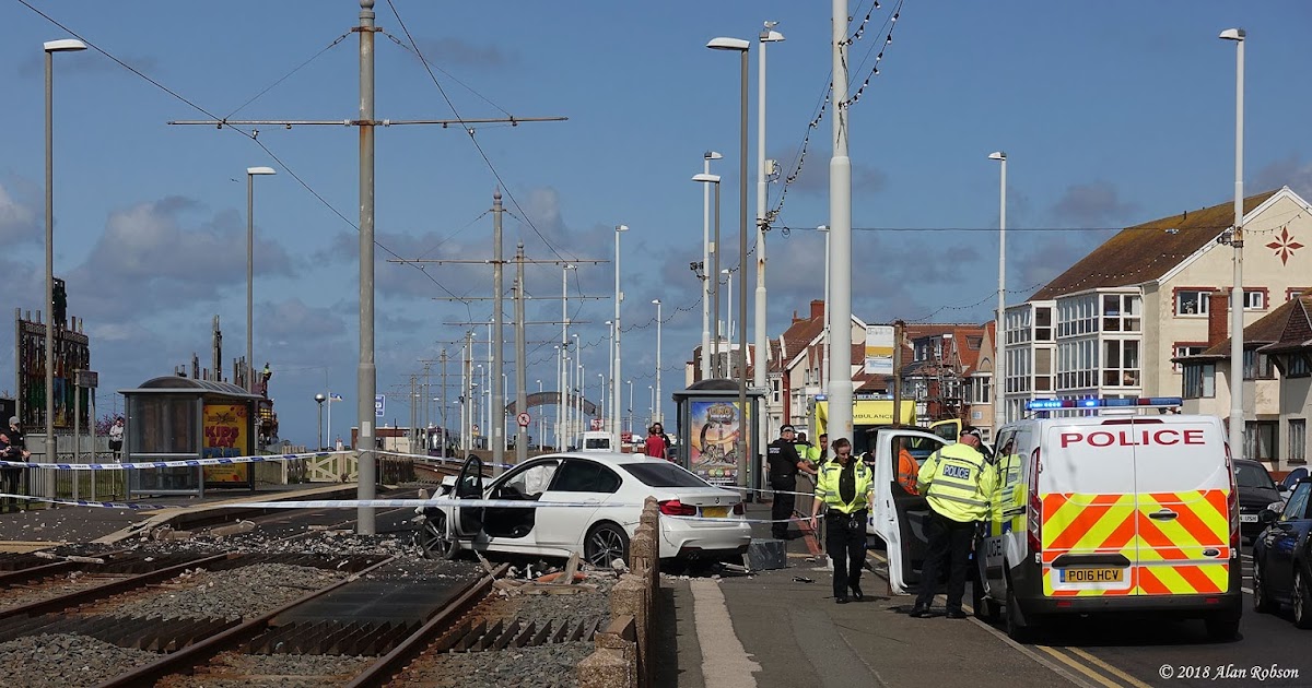 Blackpool Tram Blog Car accident at Cavendish Road causes major
