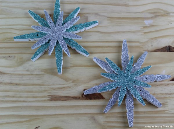 Clothespin Snowflake Craft