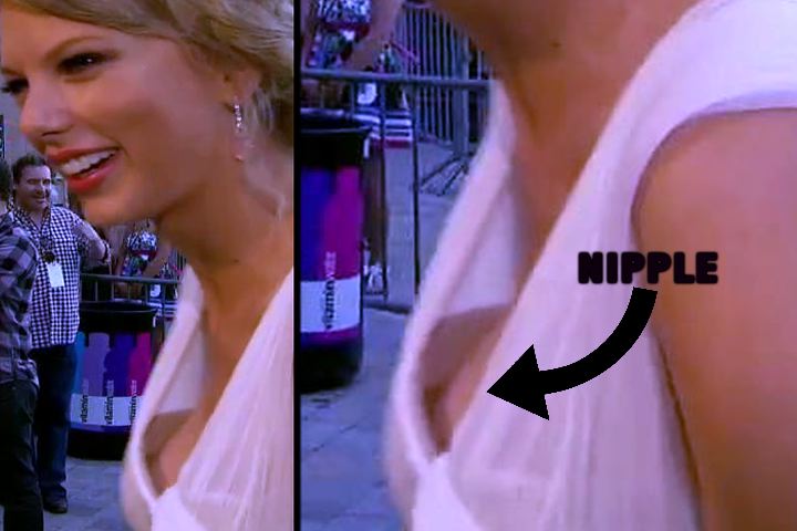 Taylor Swift Nip Slip.