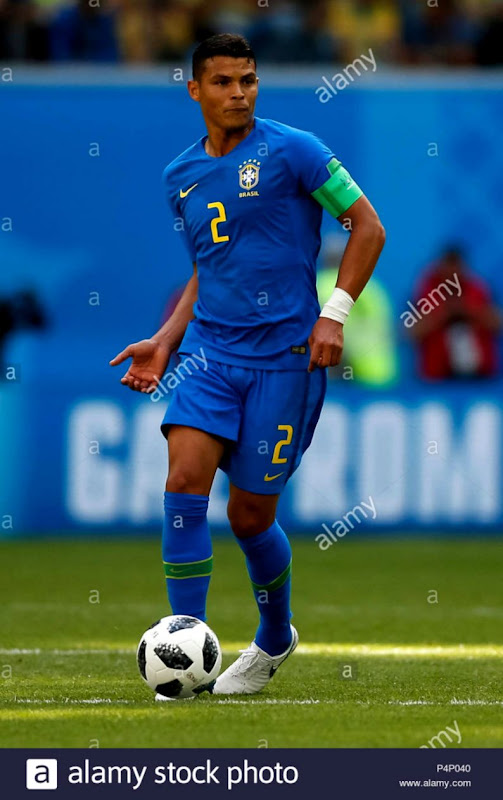 Saint Petersburg Russia 22nd June 2018 Thiago Silva of Brazil