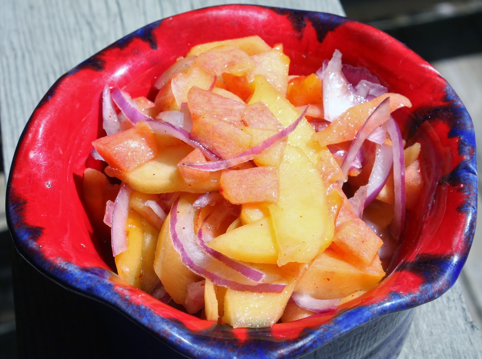Best of Long Island and Central Florida Peach and Red Onion Relish
