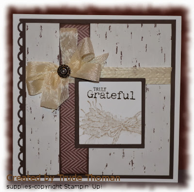 Stamp with Trude, Stampin' Up!, Thanksgiving, fall,