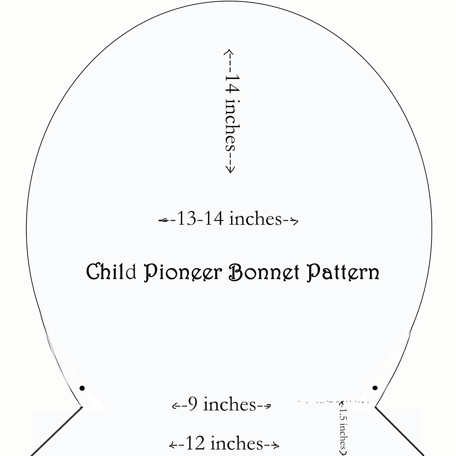 Free Printable Bonnet Pattern