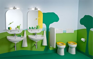 kamar+mandi+anak+tema+pepohonan Desain kamar mandi kecil cantik untuk anak anak