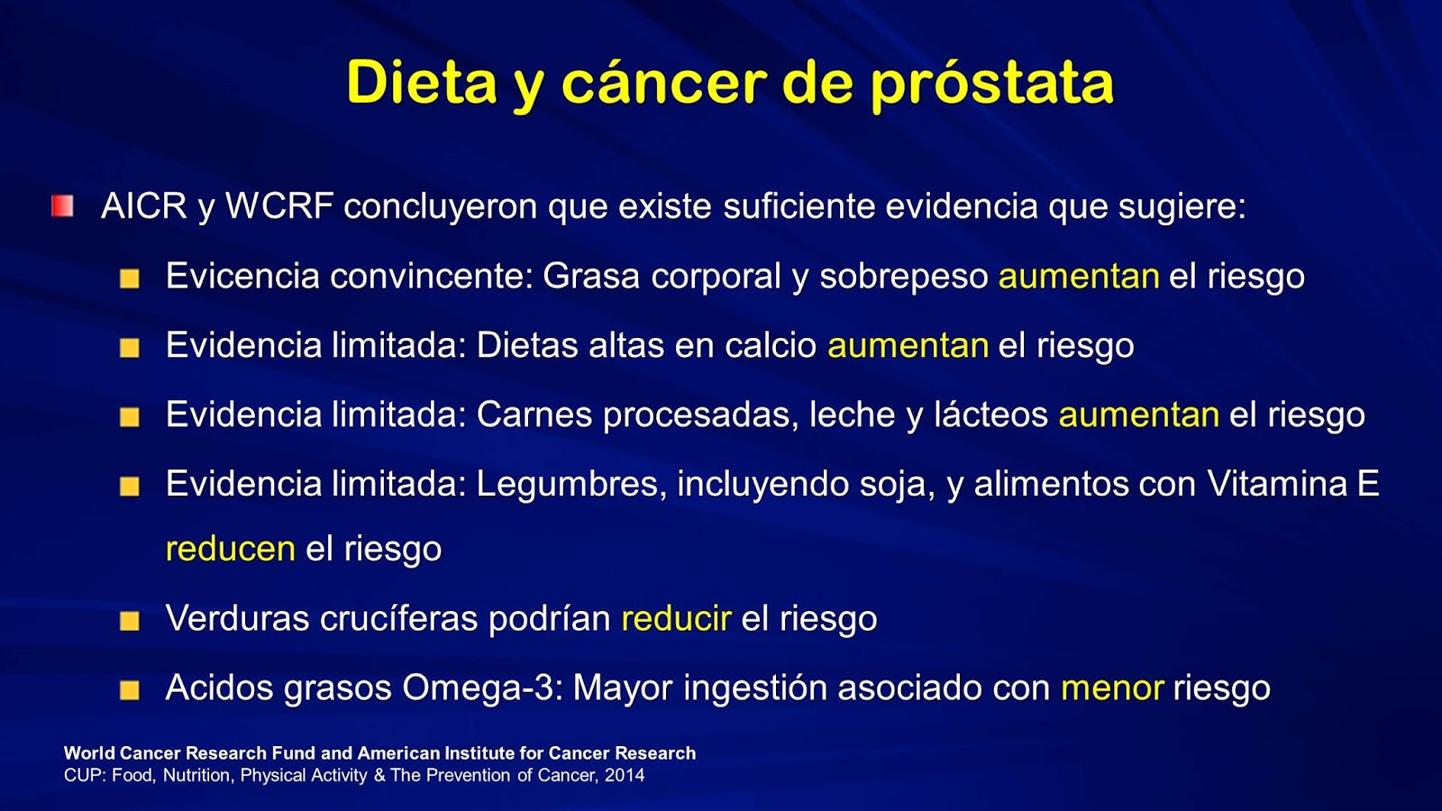 Dieta pentru reducerea riscului de cancer de prostată și îmbunătățirea rezultatelor tratamentului