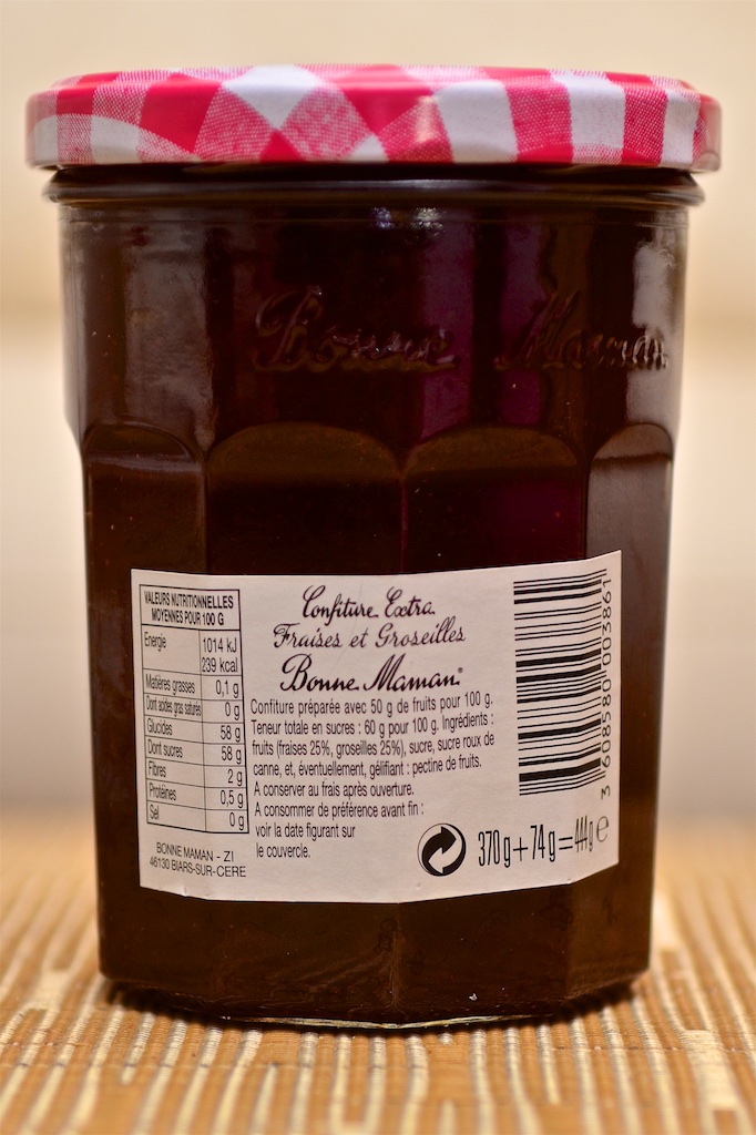 Confiture Fraises Groseilles (444 g) par Bonne Maman