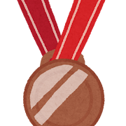 オリンピックのイラスト「銅メダル」