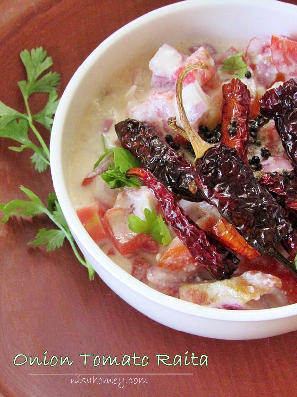 Onion Tomato Raita Recipe