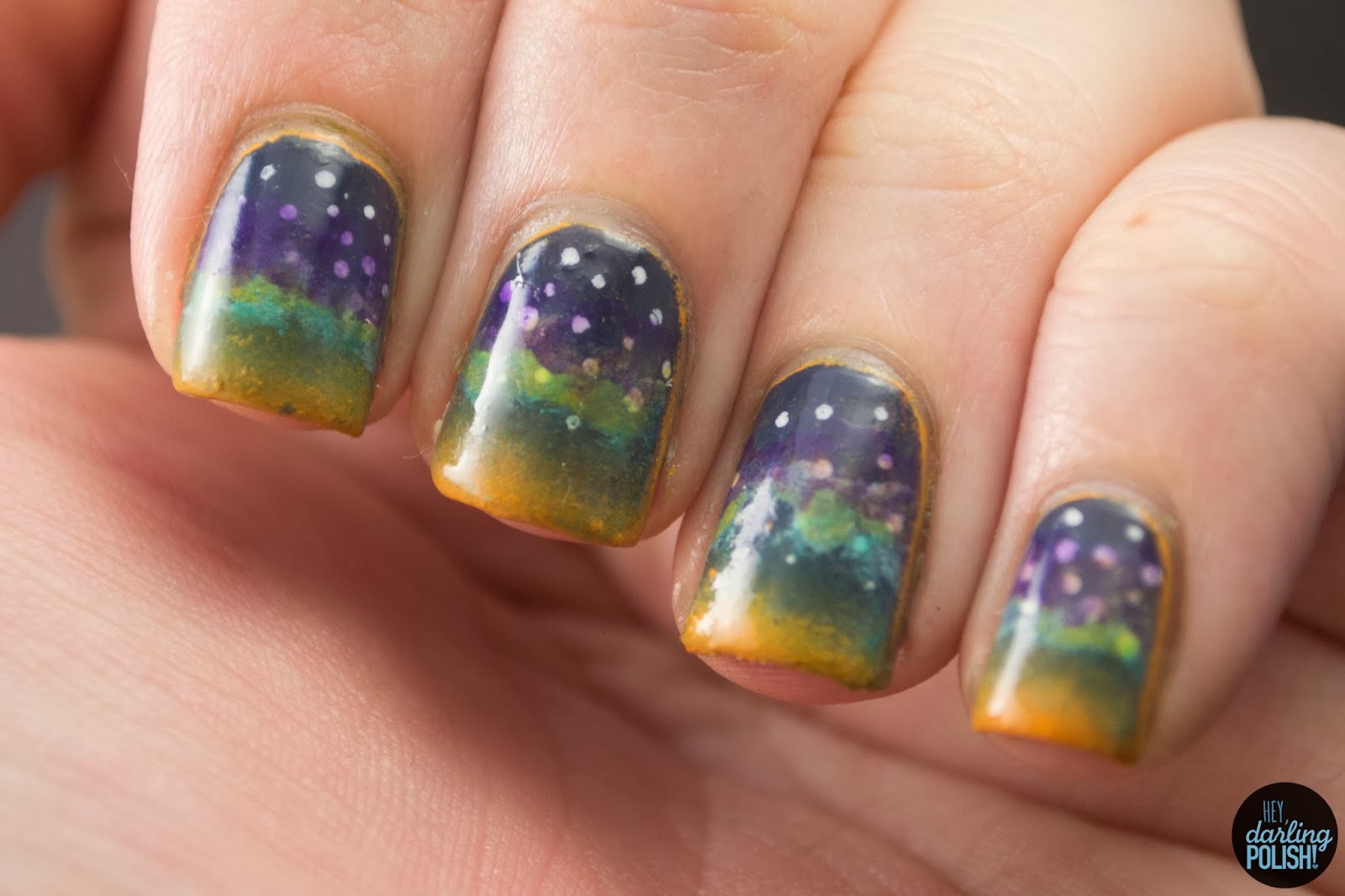 10. Starry Night Sky Nail Design - wide 2