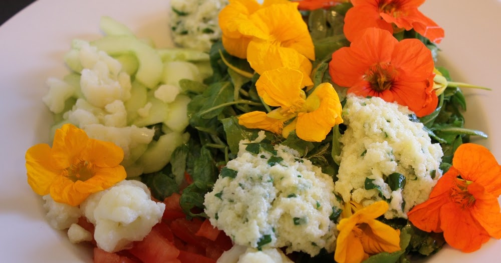 Wolkenfees Küchenwerkstatt: Blüten-Kräuter-Salat mit Dijonsenf-Dressing