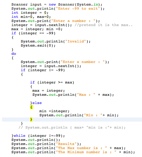 CodesNilimaM: 10. Largest and Smallest
