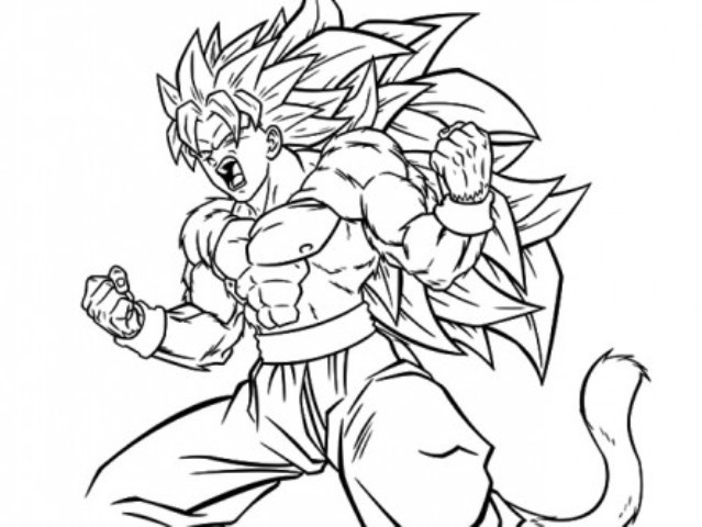 Mewarnai gambar son goku tokoh utama dalam anime jepang (Dragon Ball)