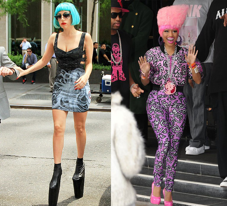 Troy Tashaz Blog Crazy Fashion Lady Gaga Vs Nicki Minaj 