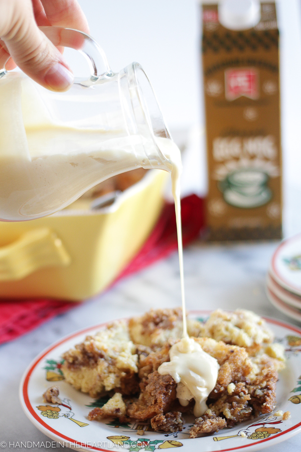how to make egg nog french toast casserole