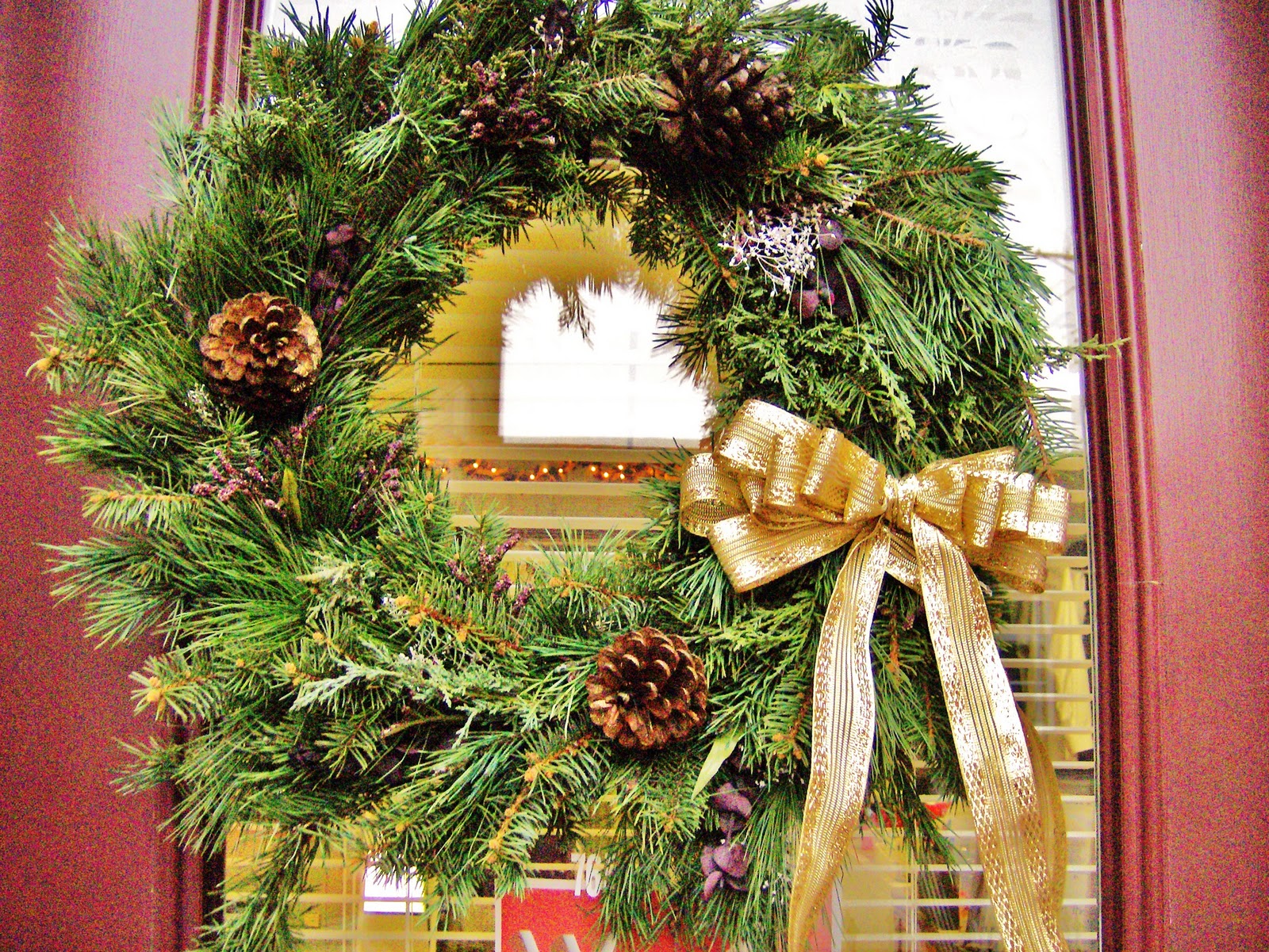 Sew What Fresh, live, mixed green Christmas wreaths