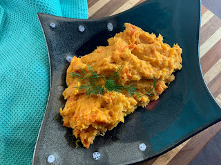 Smashed Sweet Potato and Carrot