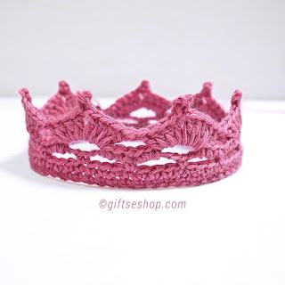 Crochet Pattern Baby Girl Princess Crown