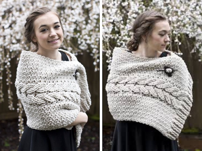 Beautiful Crochet Cable Projects: Cabled Wrap Beautiful Crochet Cable Projects: Cabled Wrap