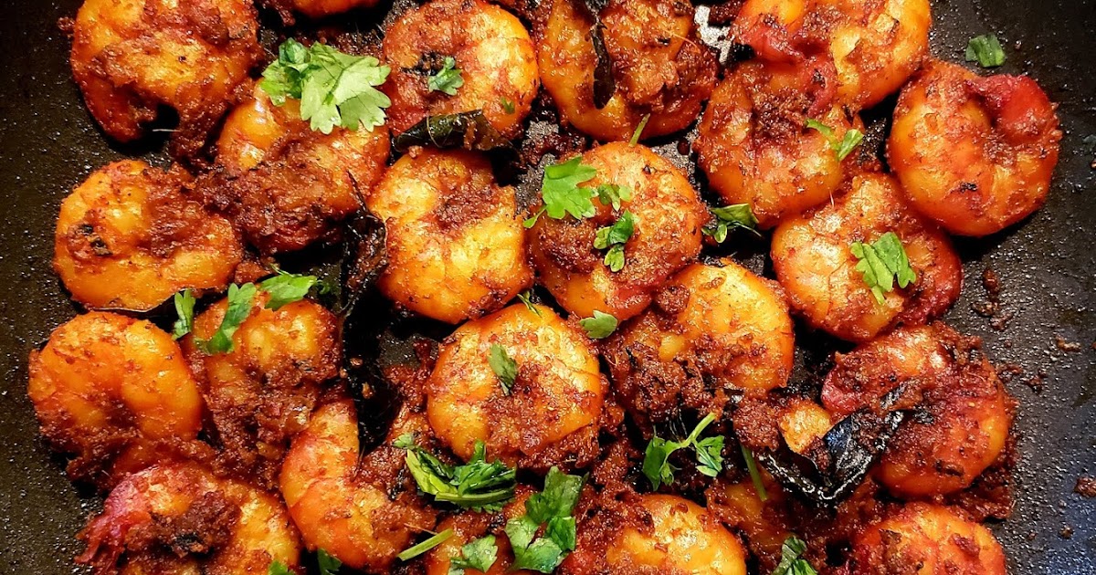 Chettinad Prawns Fry/Chettinad Shrimp Fry