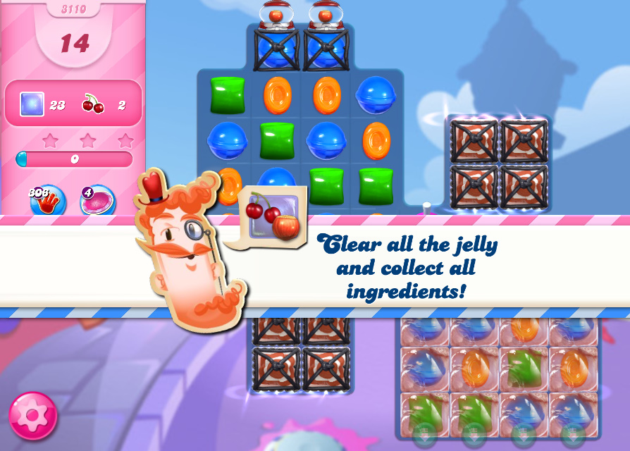 Candy Crush Saga level 3110 Candy Crush Saga level 3110