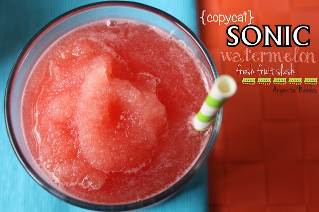 Copycat Sonic Watermelon Fresh Fruit Slush