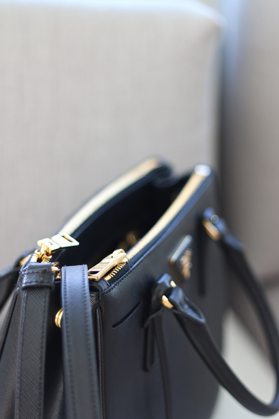 Prada Saffiano Double Zip Handbag Review