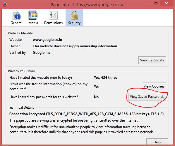 How to See Saved A Unique Website Passwords and Usernames in Mozzila