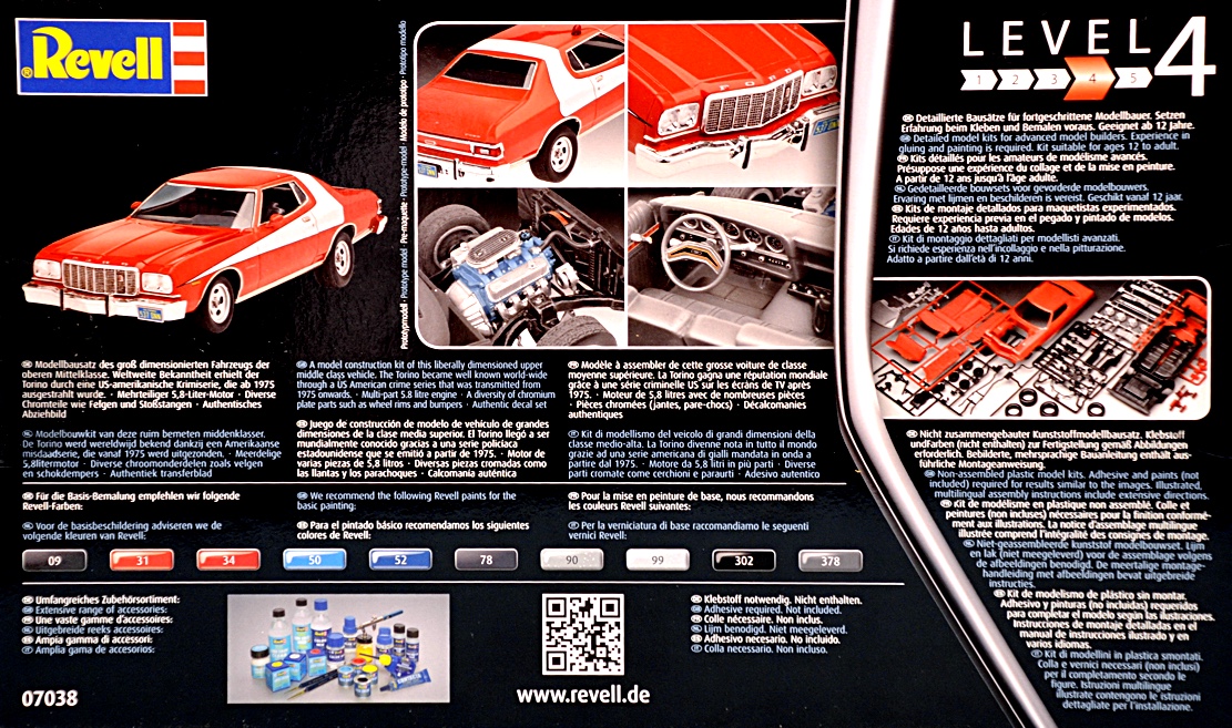 Scale Model News Starsky And Hutch Ford Torino Revised 1 25