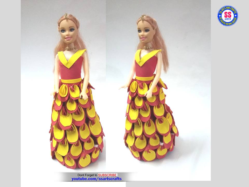 foam dress for doll