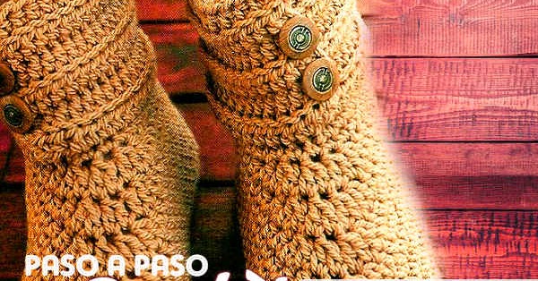 Patrones de Botas Crochet con explicación en español Paso a paso