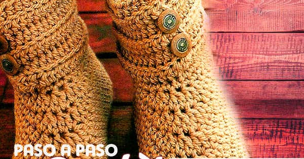 Patrones Botas Crochet explicación en / Paso paso