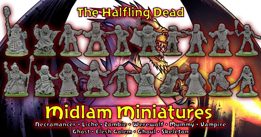 Tabletop Fix Midlam Miniatures Undead Halflings Kickstarter