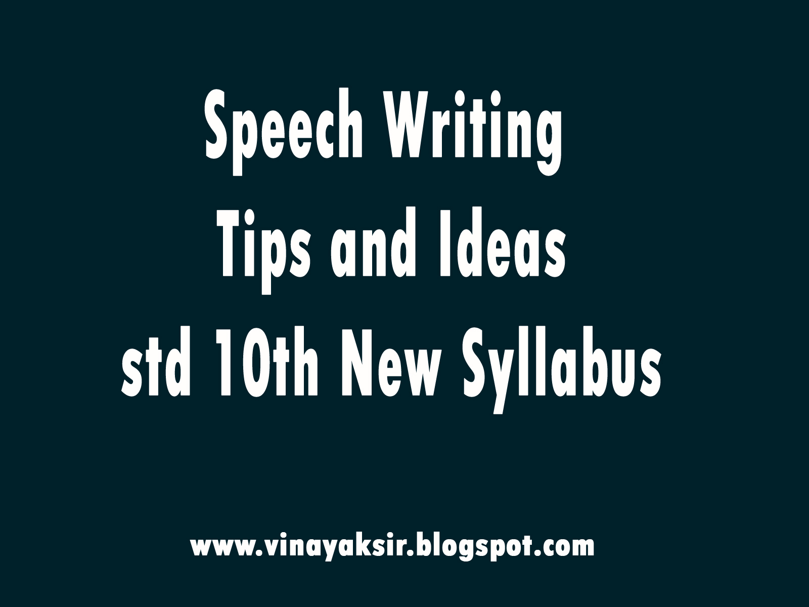speech writing ideas
