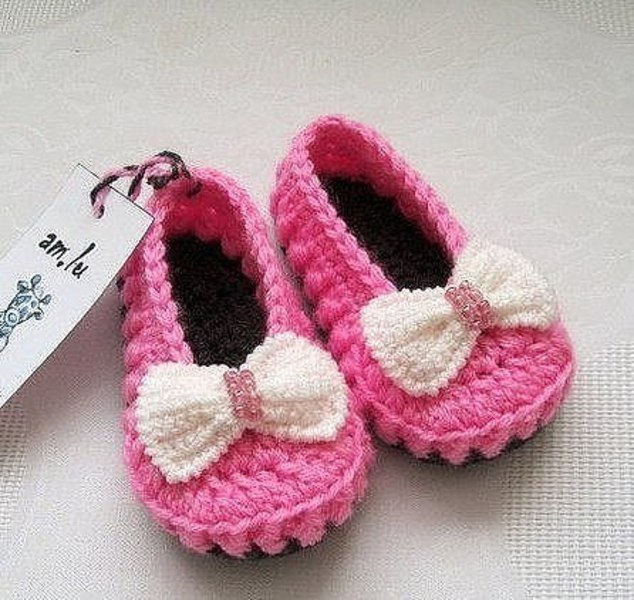 Tina's handicraft : photo tutorial crochet slippers